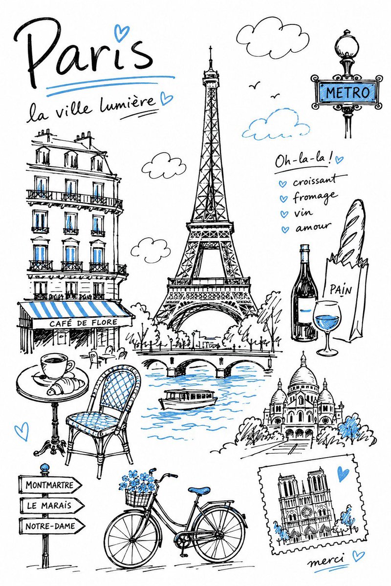 创作一幅迷人的编辑风格旅行插画，主题为{DESTINAT