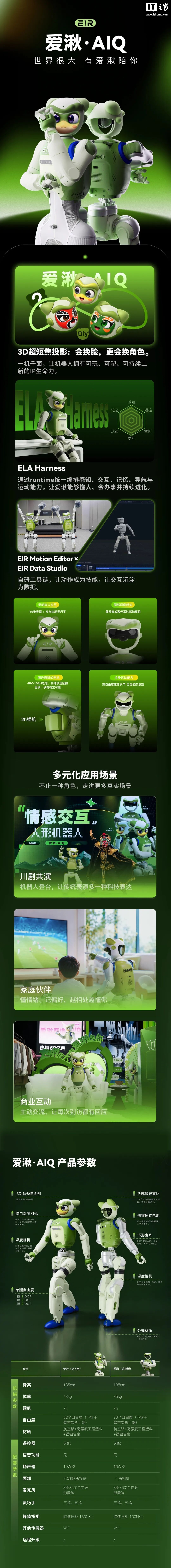 9.8 万元起,国产情感交互人形机器人“爱湫”发售