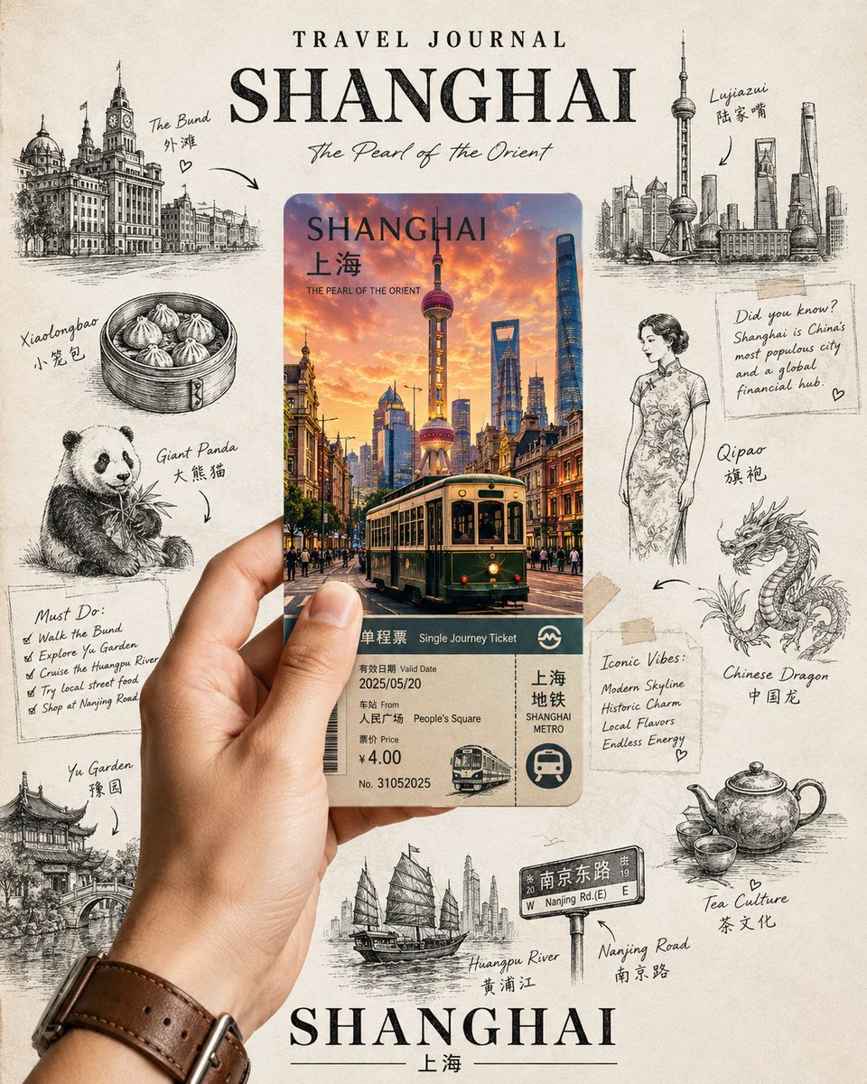 创作一款高端旅行日记风格的拼贴海报，充满灵感