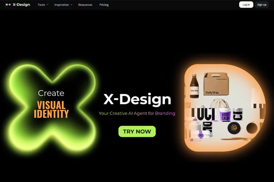 X-Design 用于处理电商产品图的工具界面示意