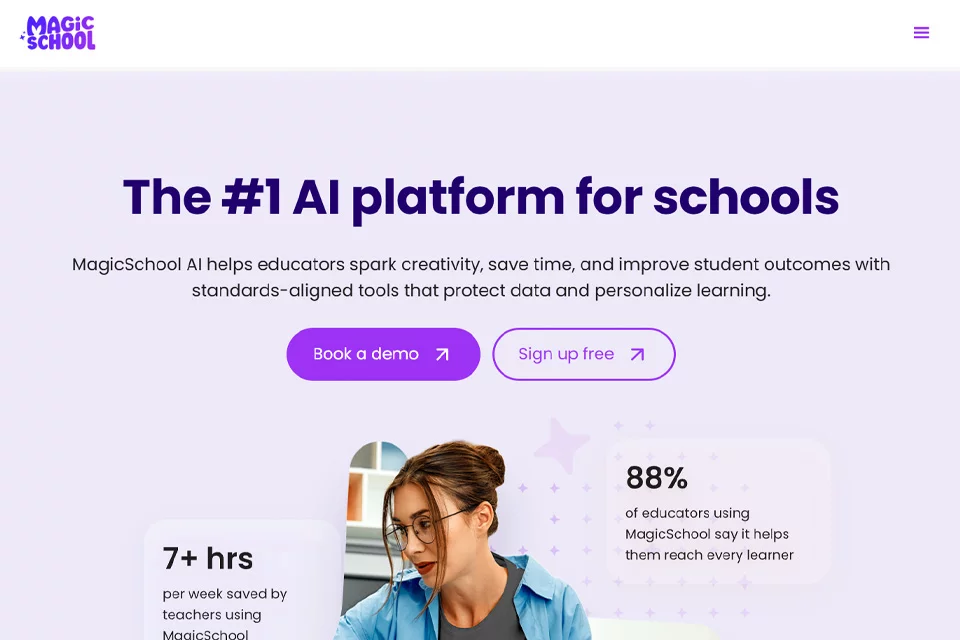 MagicSchool教学辅助工具界面示意
