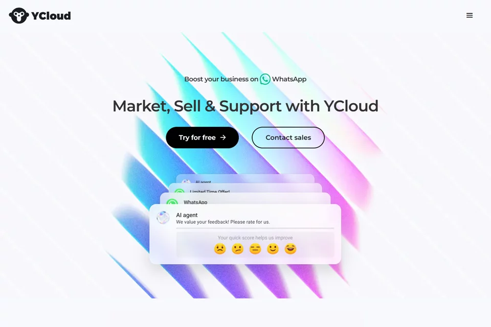 YCloud WhatsApp营销与客服平台界面