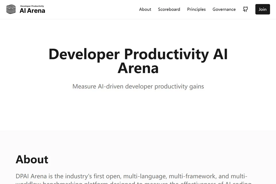 AI Arena用于评估AI编程助手的基准测试界面