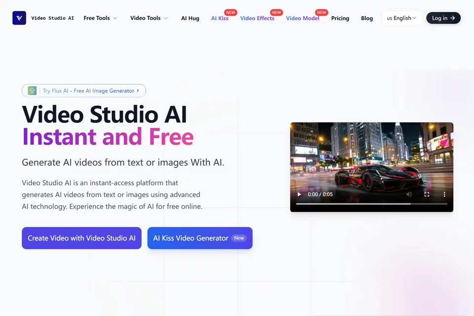 Video Studio AI,AI 视频、图像与艺术内容生成平台