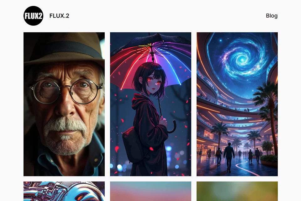 FLUX.2 生成的高分辨率 AI 图像示例