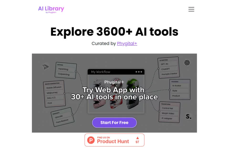 展示 AI Library 工具分类与筛选界面的封面图