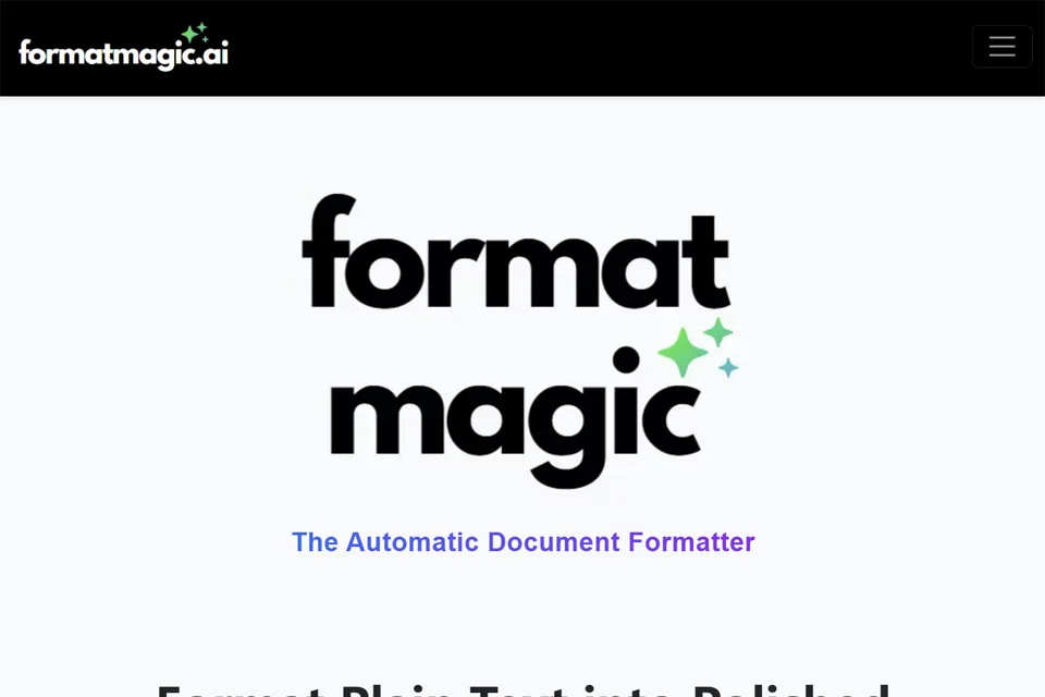 Format Magic 将文本整理为 PDF 文档的封面示意