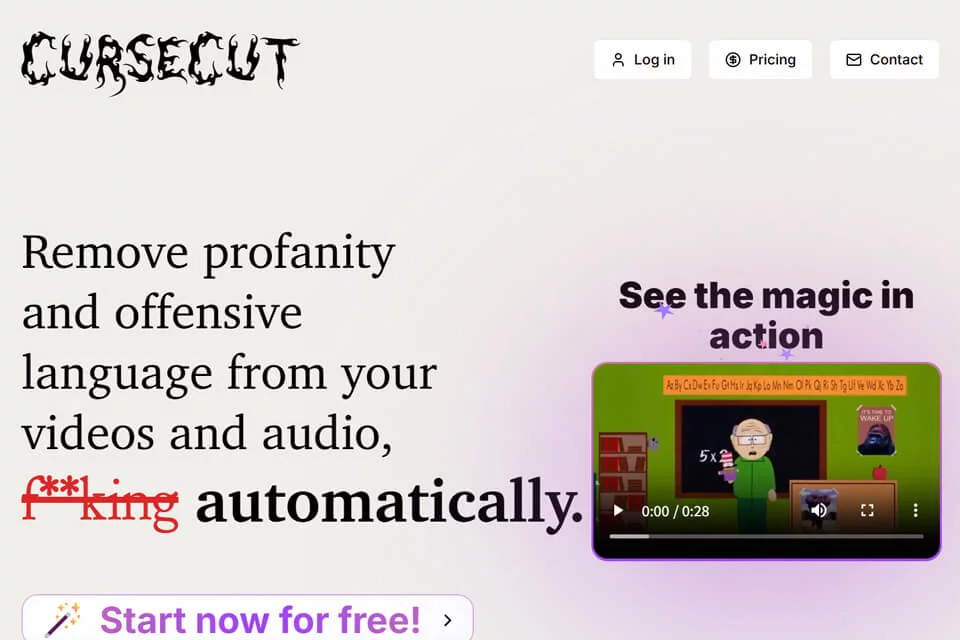 CurseCut 音视频言论处理工具封面图