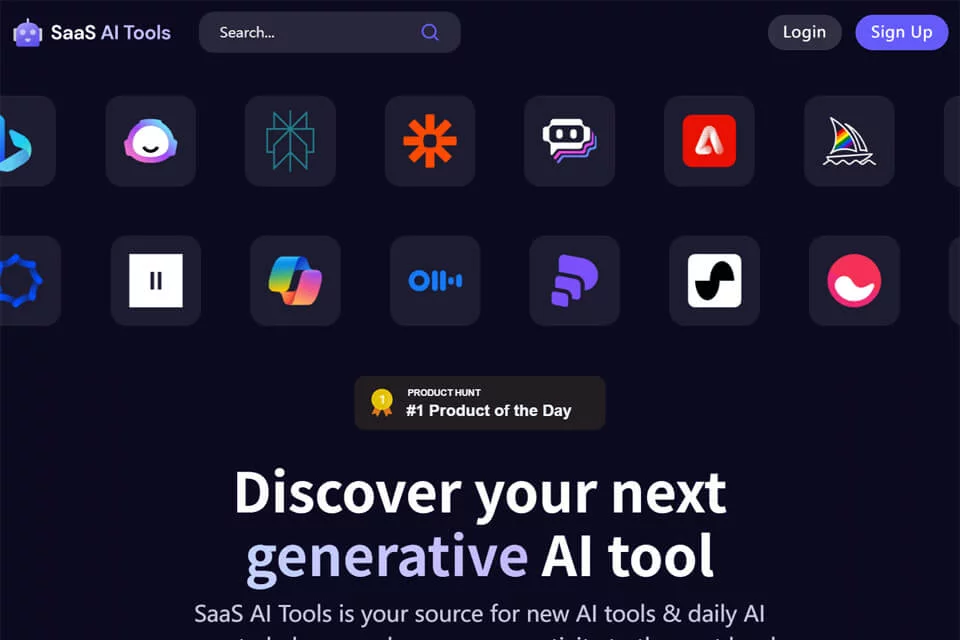 SaaS AI Tools的AI工具目录与行业资讯页面