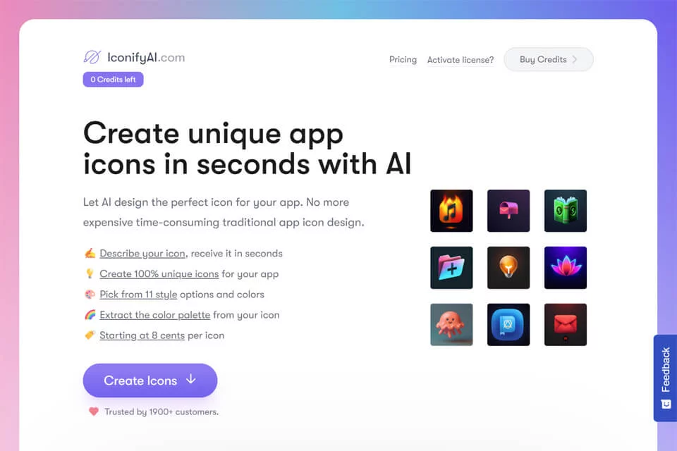 IconifyAI AI 应用图标生成器