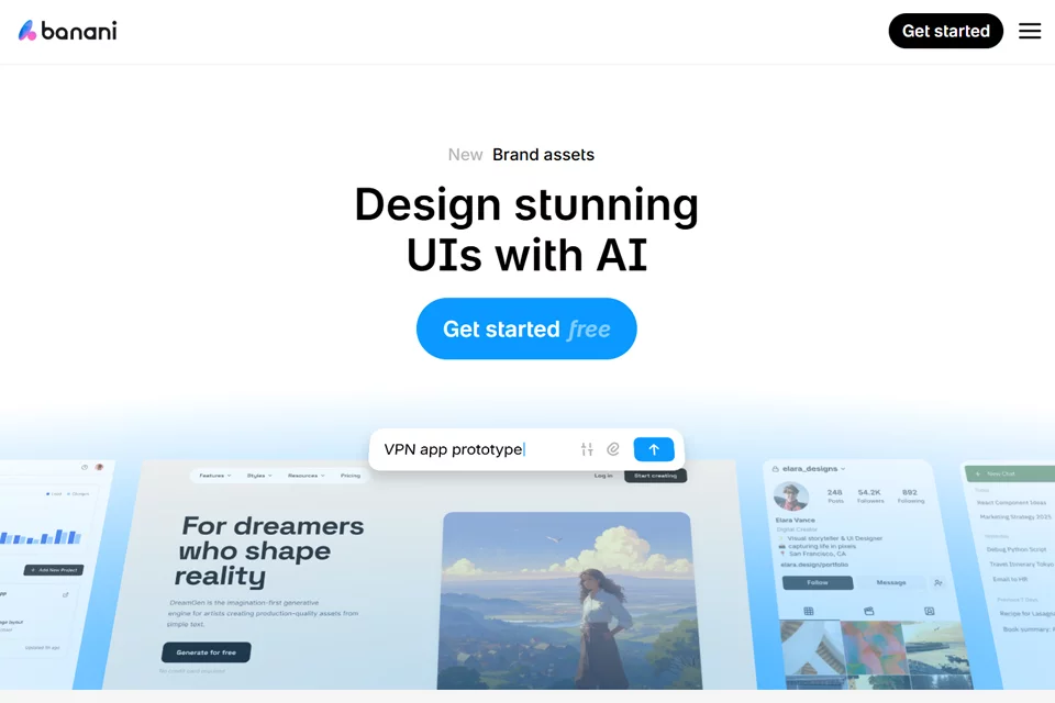 Banani AI UI设计与原型工具封面