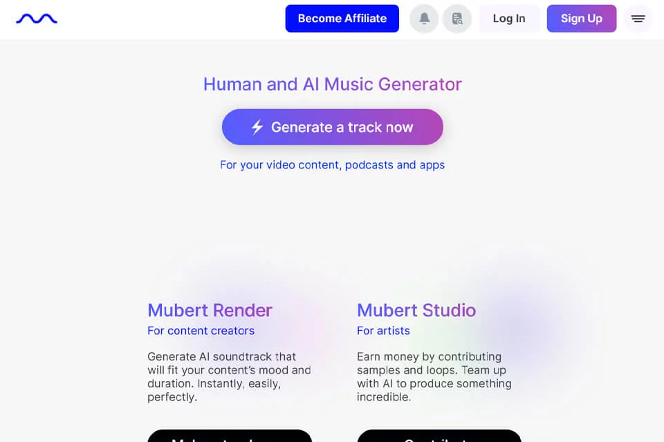 Mubert AI 音频生成工具封面图
