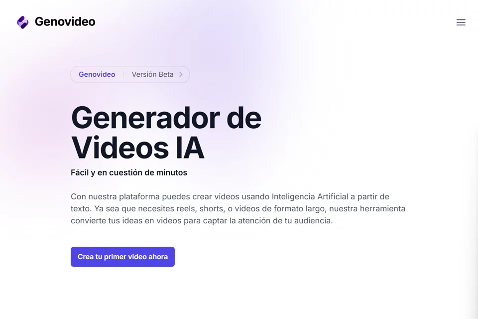 Genovideo将文案或图片转化为视频的产品封面