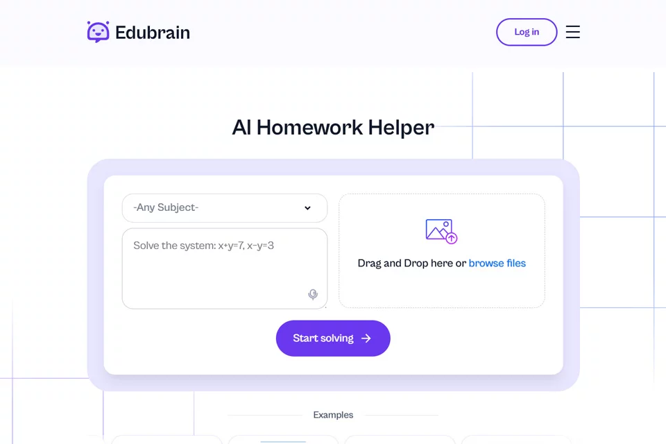 Edubrain AI学习平台的学习辅助界面