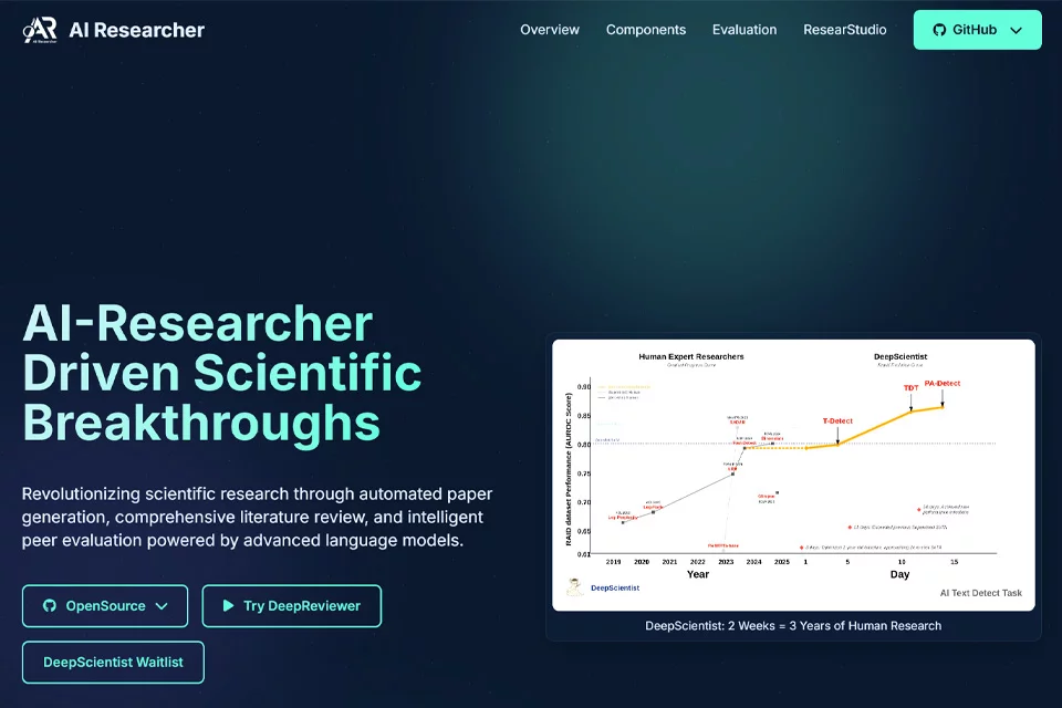 AI Researcher 科研流程工具封面