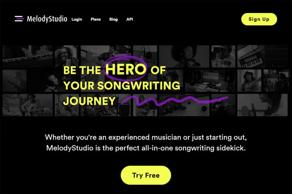 MelodyStudio 根据歌词编辑旋律的工作界面